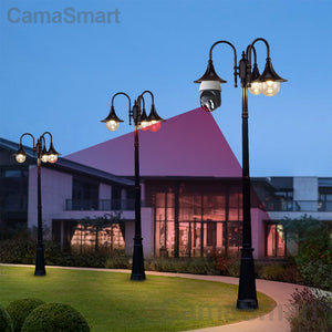 Camnsmart 5MP Tuya Smart Outdoor Light Bulb Camera Wifi IP PTZ Color Night Vision Home Security Auto Track Video Surveillance