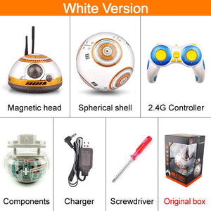 RC BB 8 Robot 2.4G Remote Control With Sound Action Figure Upgrade Intelligent BB8 Ball Droid Robot BB-8 Model Toys For Children