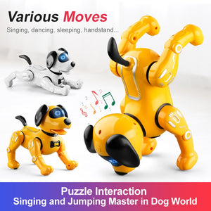 RC Robot Dog Electronic Pet Toys 2.4G Kids Remote Control Dogs Programable Toy Intelligent Talking Animal Pets For Children