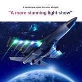 New RC Glider Toy 2.4GHz Foam EPP Material Folding Wing Low Power Outdoor Fighter Hobby Remote Control Airplane Toy For Children