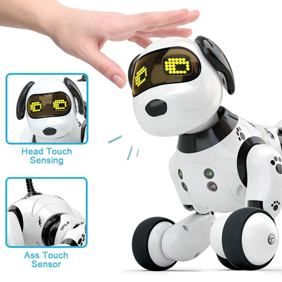 Smart Robot Dog Toy Led Rechargeable Touch Voice Control
