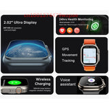 Newest Smart Watch Ultra Series 8 NFC Smartwatch Men Women Bluetooth Calls Wireless Charging Fitness Bracelet 2 Inch HD Screen