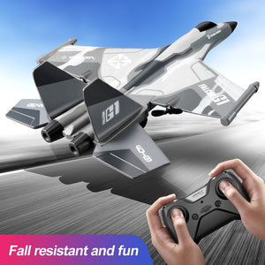 New RC Glider Toy 2.4GHz Foam EPP Material Folding Wing Low Power Outdoor Fighter Hobby Remote Control Airplane Toy For Children