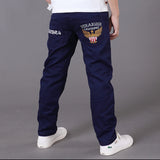 Casual Spring Solid Cotton Jean - Virtual Blue Store