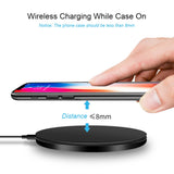 DCAE Quick Qi Wireless Charger For iPhone 12 11 Pro 8 X XR XS Max 30W Fast Charging for Samsung S20 S10 S9 Type C USB Charge Pad - Virtual Blue Store