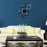 Acrylic 3d Sticker Wall Clock - Virtual Blue Store