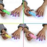 Mini UV Led Light UV LED Lamp Nail Dryer for Gel Nails 9 LED Flashlight Portability Nail Dryer Machine Nail Art Tools UV Light - Virtual Blue Store