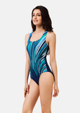 Women Geometry Print Swimwear - Virtual Blue Store