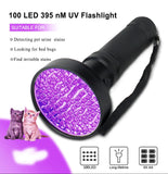UV Flashlight 10W 100 LEDs 395 nm UV LED Torch Back Detector Light for Dog Cat Urine, Pet Stains, Bed Bugs, Scorpions 6 x AA - Virtual Blue Store
