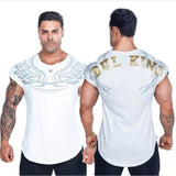 Mens Fitness Gyms Short sleeve Cotton T-Shirt - Virtual Blue Store