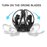 W606-16 Valcano Gloves Control Drone W606-16 Volcano Gloves Control Interactive RC Mini Drone Quadcopter Wifi FPV 480P Camera RC Helicopter Aircraft Foldable Arm - Virtual Blue Store