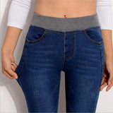 Women Casual High Waist Jeans - Virtual Blue Store