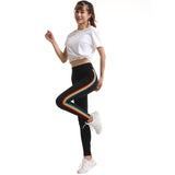 Women Rainbow Trim leggings - Virtual Blue Store