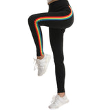 Women Rainbow Trim leggings - Virtual Blue Store