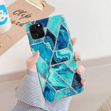 Plating Marble Case For iPhone
