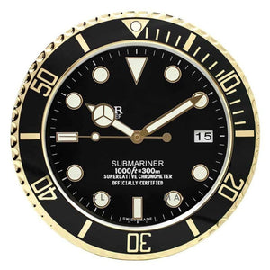 Luminous Luxury Metal Wall Clock - Virtual Blue Store