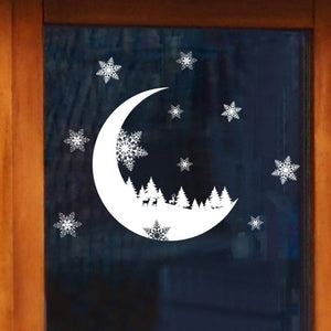 Snow Month Electrostatic Wall Sticker - Virtual Blue Store