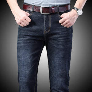 Slim Fit Black Blue Denim Pants - Virtual Blue Store