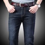 Slim Fit Black Blue Denim Pants - Virtual Blue Store
