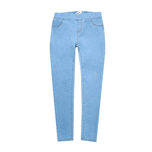 Minimalist Women Denim Skinny Jeans - Virtual Blue Store