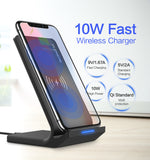 FLOVEME Universal Qi Wireless Charger For iPhone X XS XR 10W Fast Charger USB Wireless Charging For Samsung Galaxy S8 S9 Note 8 - Virtual Blue Store