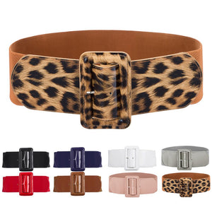 Women Wide Corset Pu Patent Belt - Virtual Blue Store