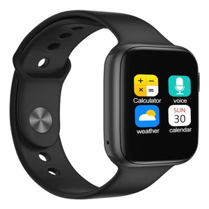 IWO 8 PRO T5 Smart Watch Changeable Strap Series 4 iw8 Smartwatch Heart rate Blood pressure Sports Watch For IOS Android PK W34 - Virtual Blue Store