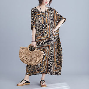 Women Printed Bohemian Dress - Virtual Blue Store