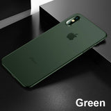 0.26mm Ultra Thin Original PP Case On The For iphone X XR XS Max Full Cover For iphone 6 6s 7 8 PLus Matte Shockproof Slim Case - Virtual Blue Store