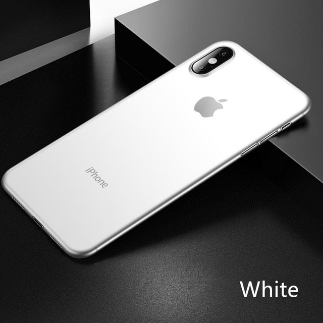 0.26mm Ultra Thin Original PP Case On The For iphone X XR XS Max Full Cover For iphone 6 6s 7 8 PLus Matte Shockproof Slim Case - Virtual Blue Store