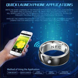 NFC Multifunctional Intelligent Ring  Finger Smart Wear Finger Digital Ring Connect Android Phone Equipment Rings - Virtual Blue Store