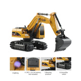 RC Trucks Mini Remote Control Bulldozer 1:24 5CH 6CH Alloy Engineering Car Dump Truck Crane Excavator Electric Vehicle Toys - Virtual Blue Store