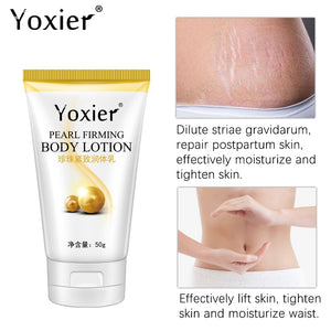 Yoxier Pearl Firming Body Lotion Slimming Cellulite Massage Remove Stretch Marks Cream Treatment Body Skin Care Health Lift Tool - Virtual Blue Store