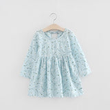 Cotton Long Sleeve Children Dresses - Virtual Blue Store