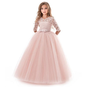 Princess Flower Lace Dress - Virtual Blue Store