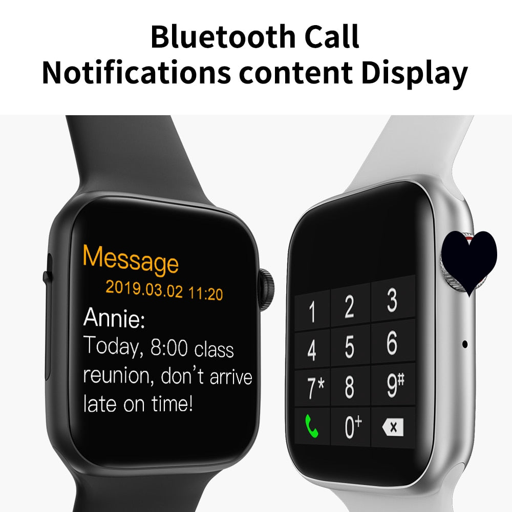 Smart Watch Support Bluetooth Call Message ECG Heart Rate Smart Watch Men Smartwatch Women 5 For Apple Android Phone - Virtual Blue Store