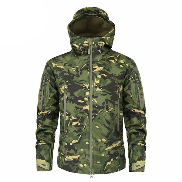 Men's Military Camouflage Fleece Jacket - Virtual Blue Store