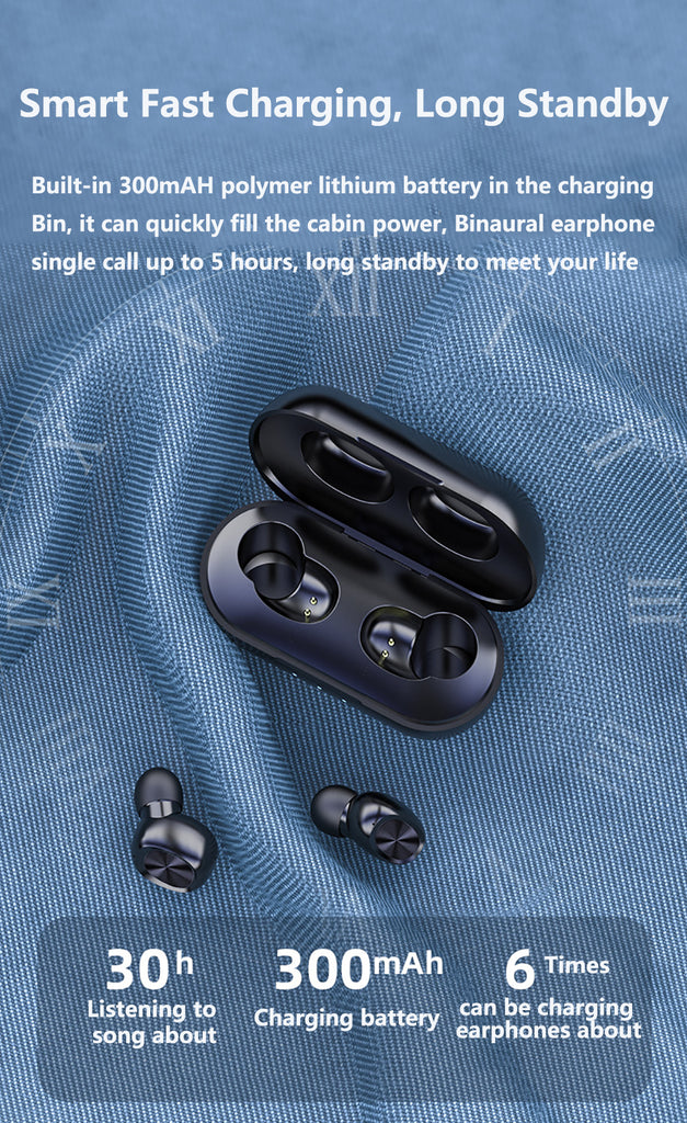 TWS Bluetooth Streo Wireless Earbuds - Virtual Blue Store
