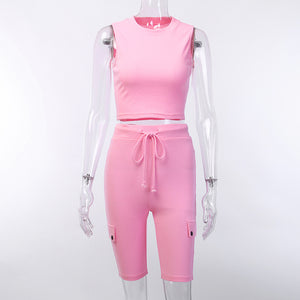 Elasticity Casual 2 PCs Outfit - Virtual Blue Store