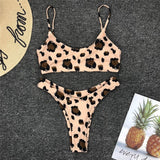 Women Leopard Push Up Bikinis - Virtual Blue Store