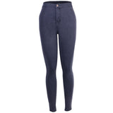 Women Pencil Slim Elastic Pants - Virtual Blue Store