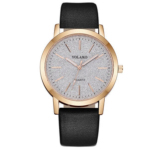 Leather Quartz Women's Watch - Virtual Blue Store