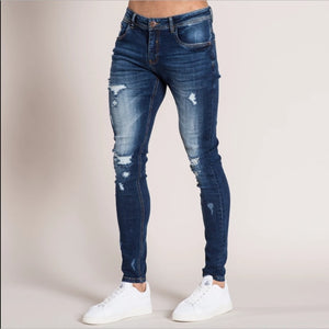 Men Streetwear Destroyed Ripped Jeans - Virtual Blue Store