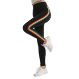 Women Rainbow Trim leggings - Virtual Blue Store