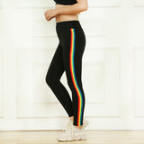 Women Rainbow Trim leggings - Virtual Blue Store