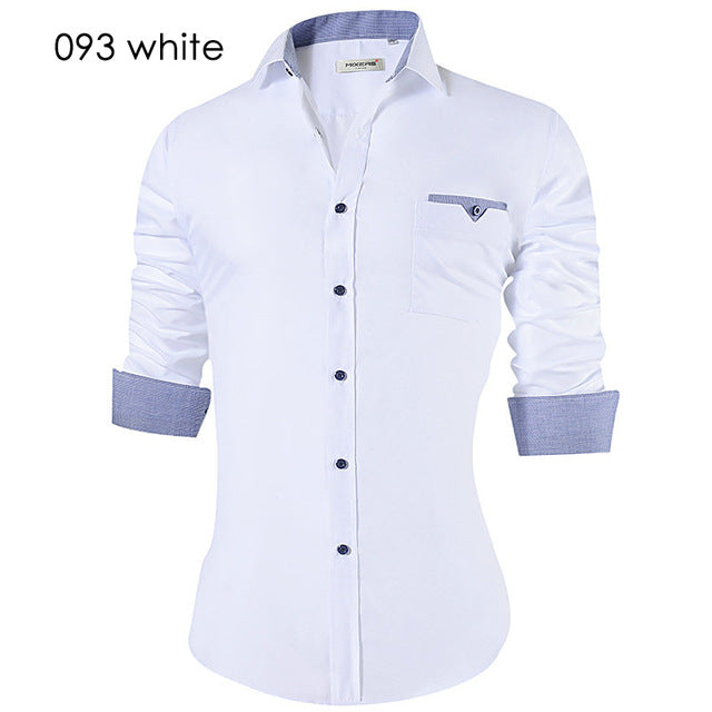Men's Casual Slim Fit Shirt - Virtual Blue Store