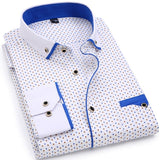 Casual Long Sleeved Printed Shirt - Virtual Blue Store