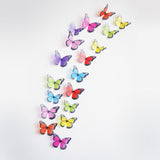3d Effect Crystal Butterflies Wall Sticker - Virtual Blue Store