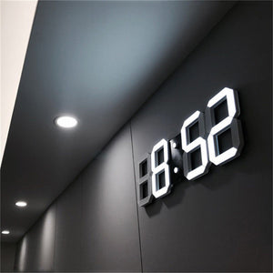3D LED Digital Table Wall Clock - Virtual Blue Store