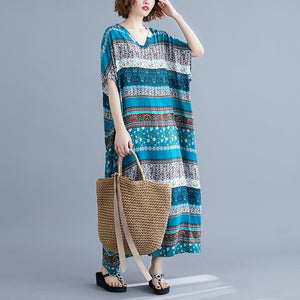 Women Holiday Beach Maxi Long Dress - Virtual Blue Store